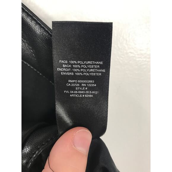 Wilfred Aritzia Melina Black Pants Straight Leg Smooth Sleek - Picture 12 of 12